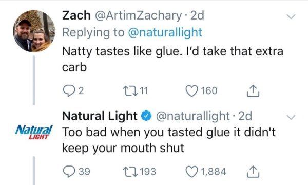 tweets about kashmir - Zach . 2d Natty tastes glue. I'd take that extra carb 22 22 11 160 Light Natural Light . 2d Natural Too bad when you tasted glue it didn't keep your mouth shut O 39 C2 193 1,884 1