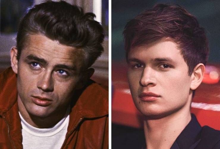 James Dean and Ansel Elgort, age 24