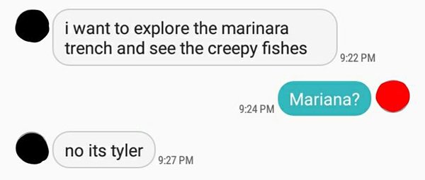 diagram - i want to explore the marinara trench and see the creepy fishes Mariana? no its tyler