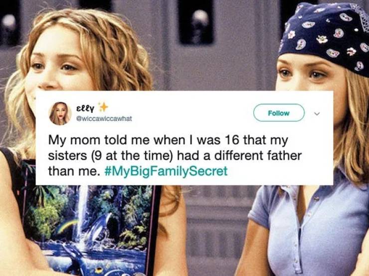 a funny tweet about the #MyBigFamily Challenge on twitter