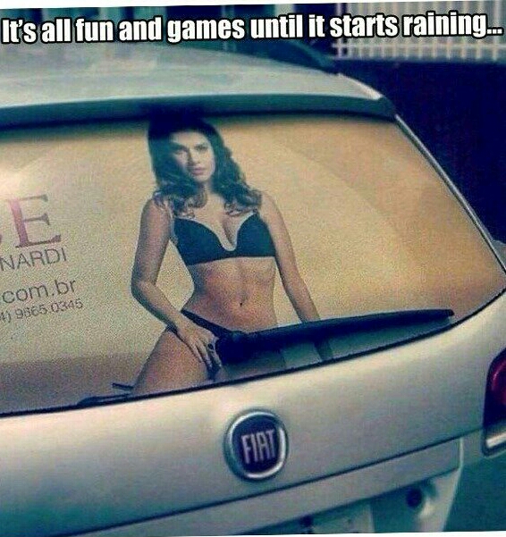 Cool Memes - Funny Memes - Windshield wiper with hot girl
