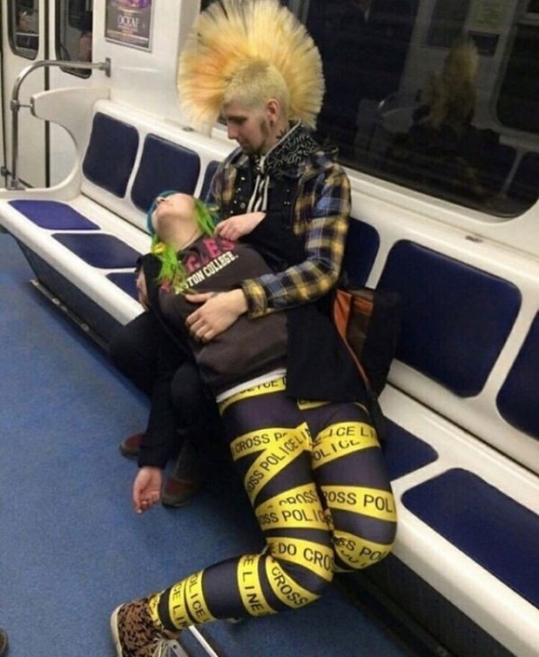 30 Strange things spotted on the subway.