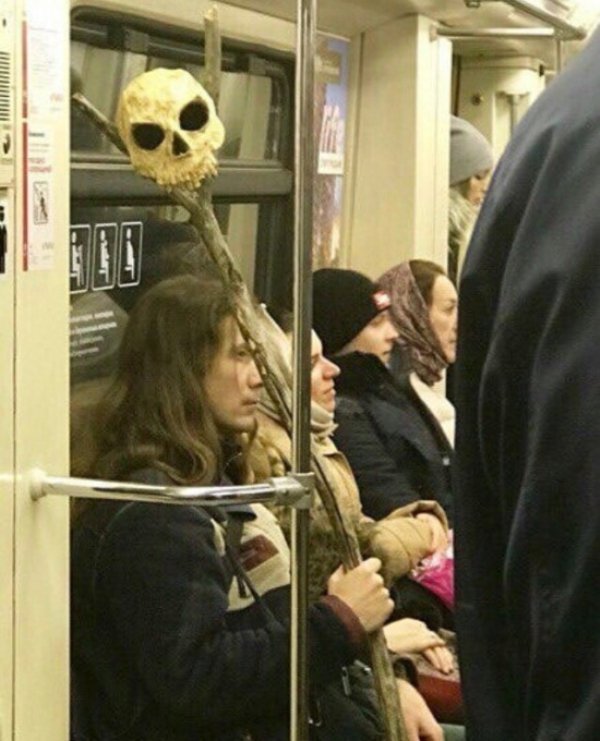 30 Strange things spotted on the subway.