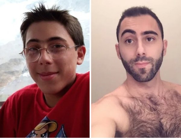 glow up  - people before and after puberty