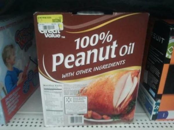 fail junk food - Value 100% Peanut oil With Other Ingredients