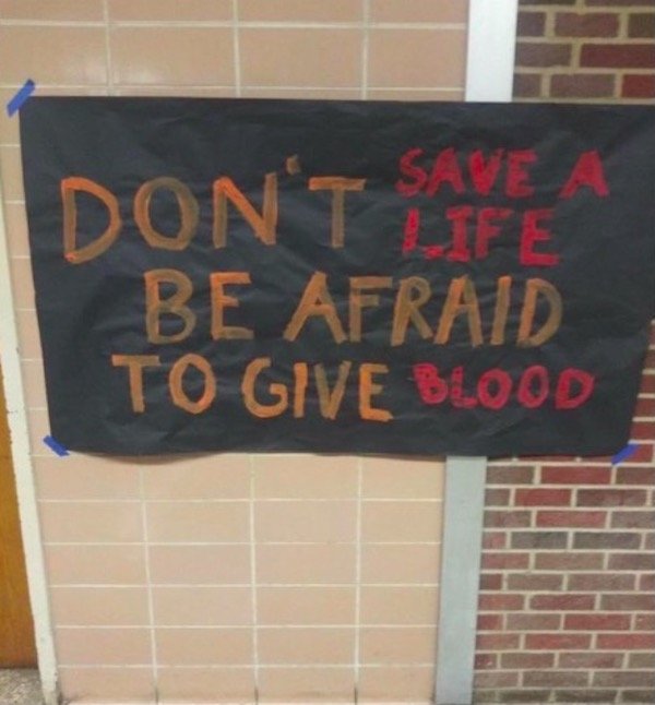 fail don t be afraid to give blood meme - Dont Life Be Afraid To Give Blood