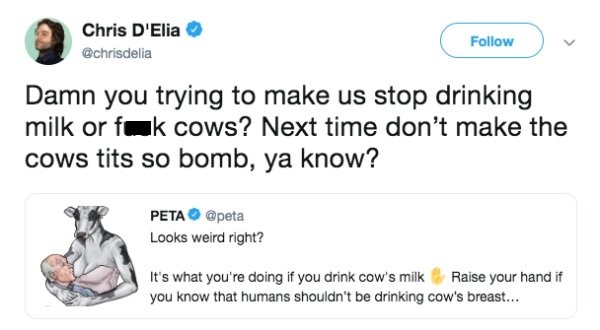 PETA Gets Roasted Online For Its "Beastiality" Meme