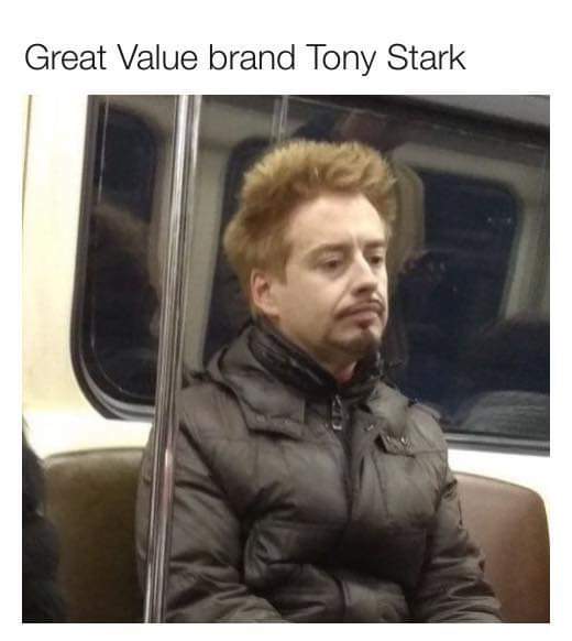 great value tony stark - Great Value brand Tony Stark