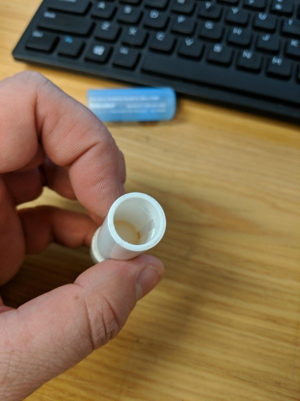 What an empty chapstick looks like.