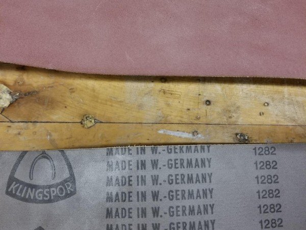 Old sandpaper that was made in West Germany.