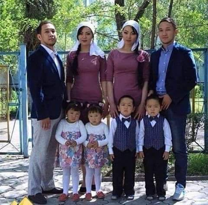 2 twin brothers married twin sisters and gave birth to twins