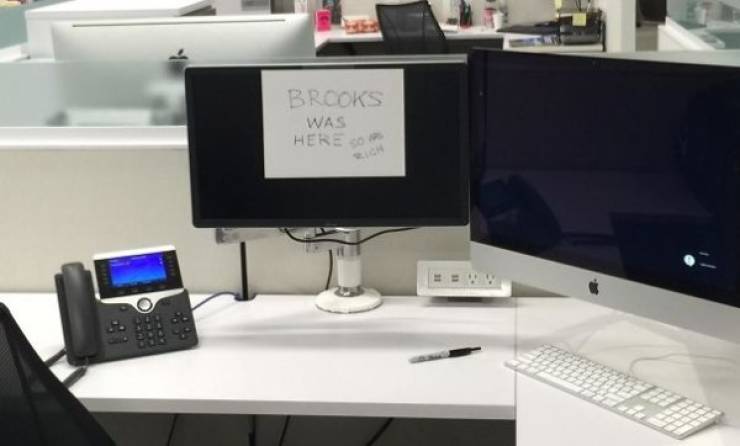 desk - Brooks Was Here