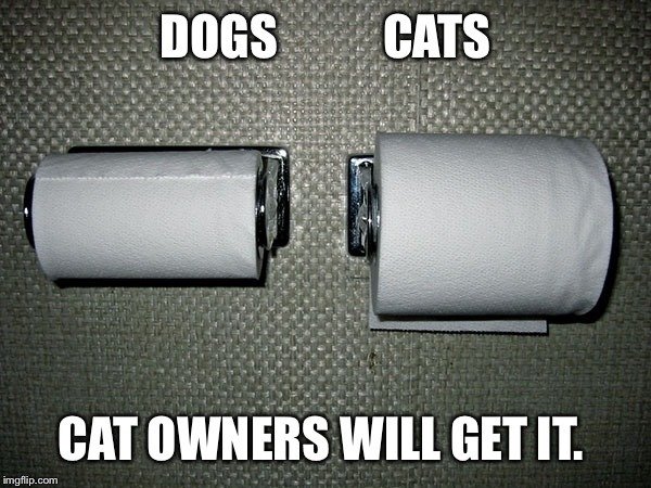 anti packers - Dogs Cats Cat Owners Will Get It. imgflip.com