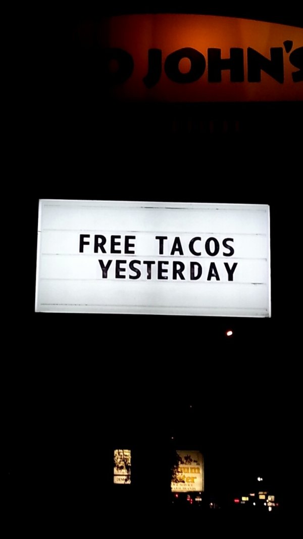 darkness - Johnt Free Tacos Yesterday