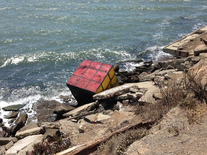 beach find big rubik's cube maroubra