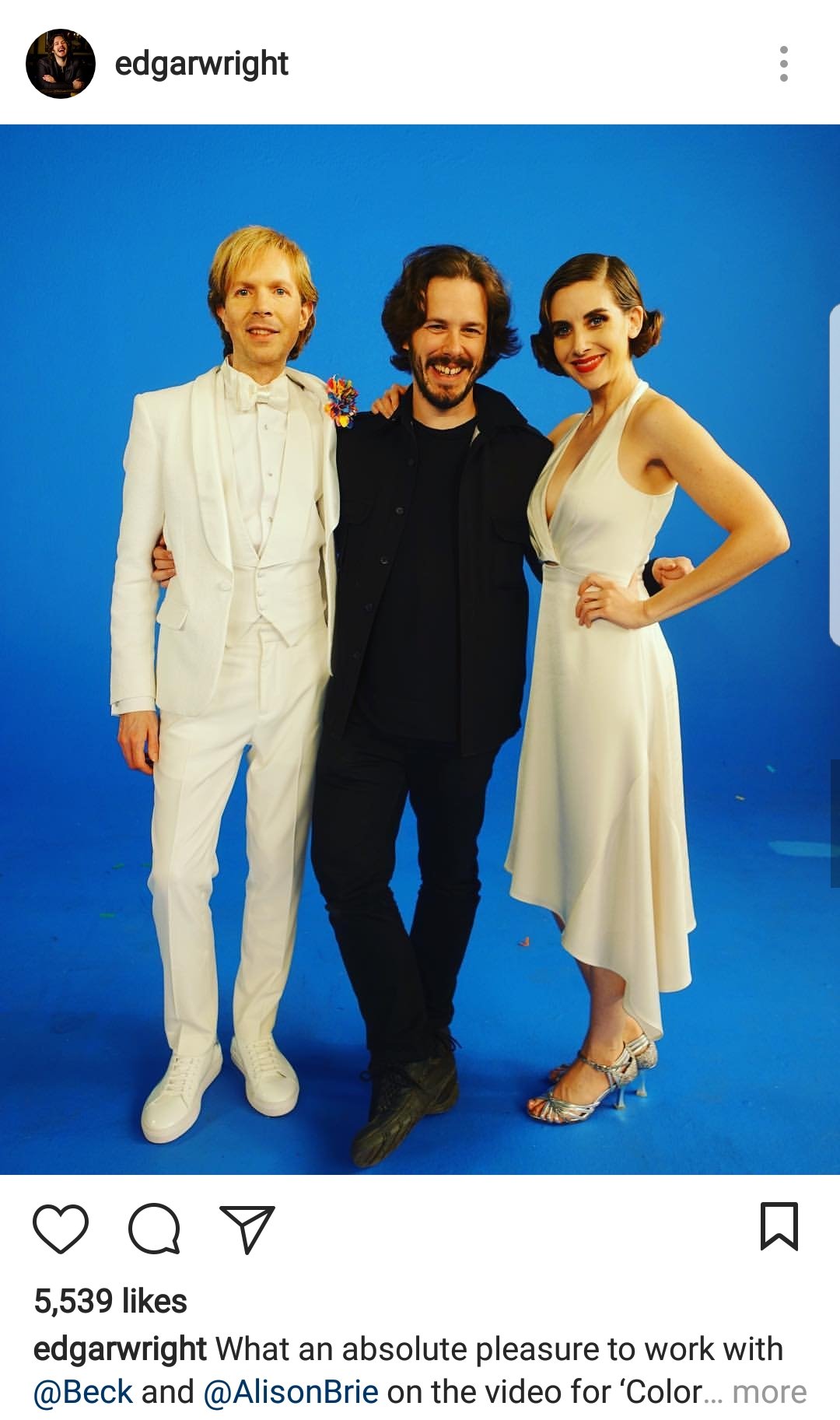 hover hand alison brie colors - edgarwright oo 5,539 edgarwright What an absolute pleasure to work with and on the video for Color... more