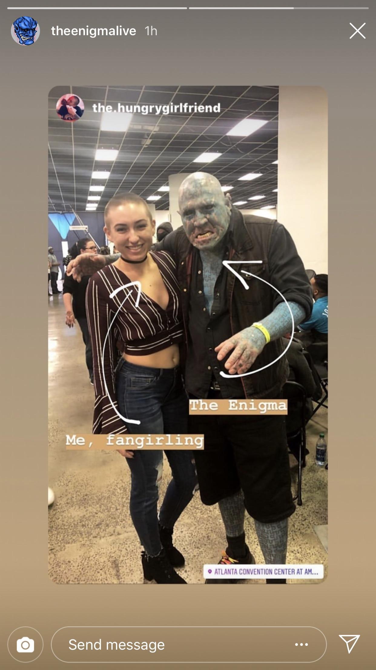 hover hand poster - theenigmalive 1h the hungrygirlfriend The Enigma Me, fangirling O Atlanta Convention Center At Am... Send message