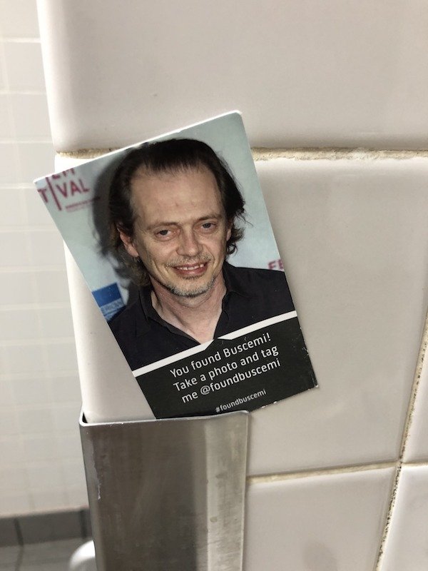 You found Buscemi! Take a photo and tag me