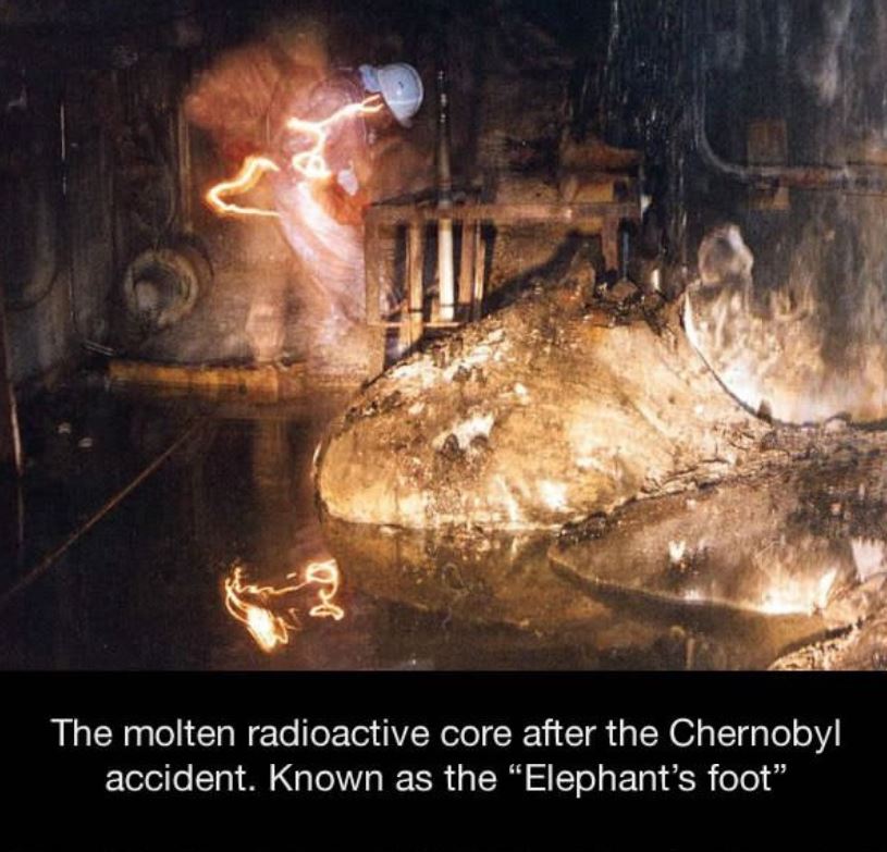 chernobyl elephants foot - The molten radioactive core after the Chernobyl accident. Known as the Elephant's foot
