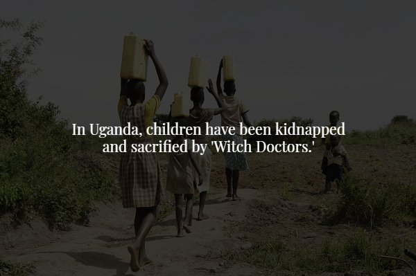 screenshot - In Uganda, children have been kidnapped and sacrified by 'Witch Doctors.'