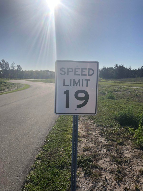 An odd speed limit.