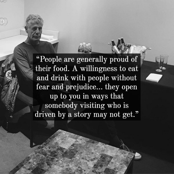 Anthony Bourdain Giving Amazing Food And Life Advice