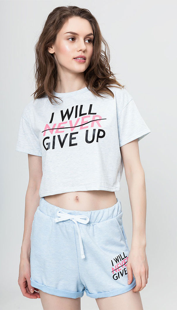 clothing design fail - I Will Wever Give Up Will Give