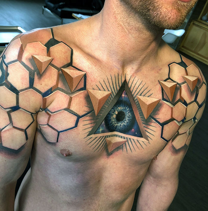 80 Honeycomb Tattoo Designs For Men  Hexagon Ink Ideas  Diseños de  tatuajes para hombres Diseño de tatuaje geométrico Patrones de tatuajes