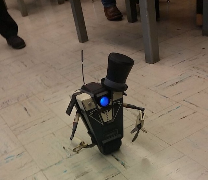 This teacher uses this robot to help him.