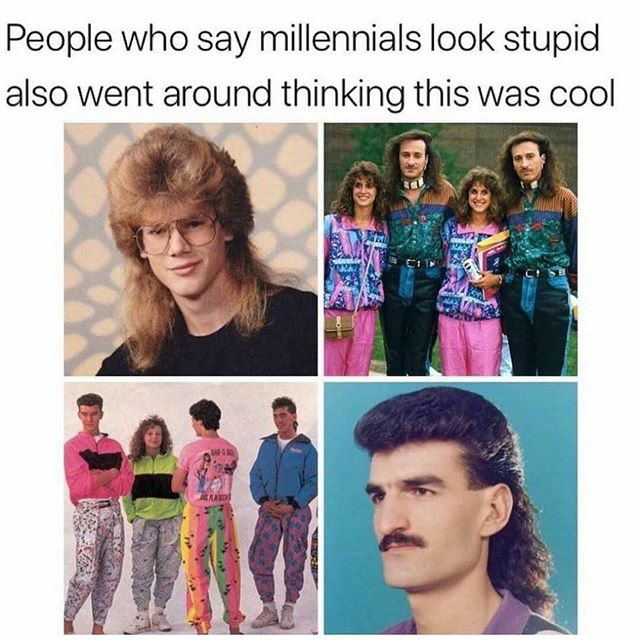 80's fashion for men - People who say millennials look stupid also went around thinking this was cool