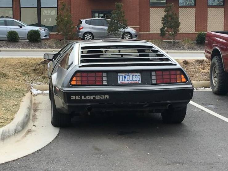 funny licence plate - Timeless Rung De Lorean