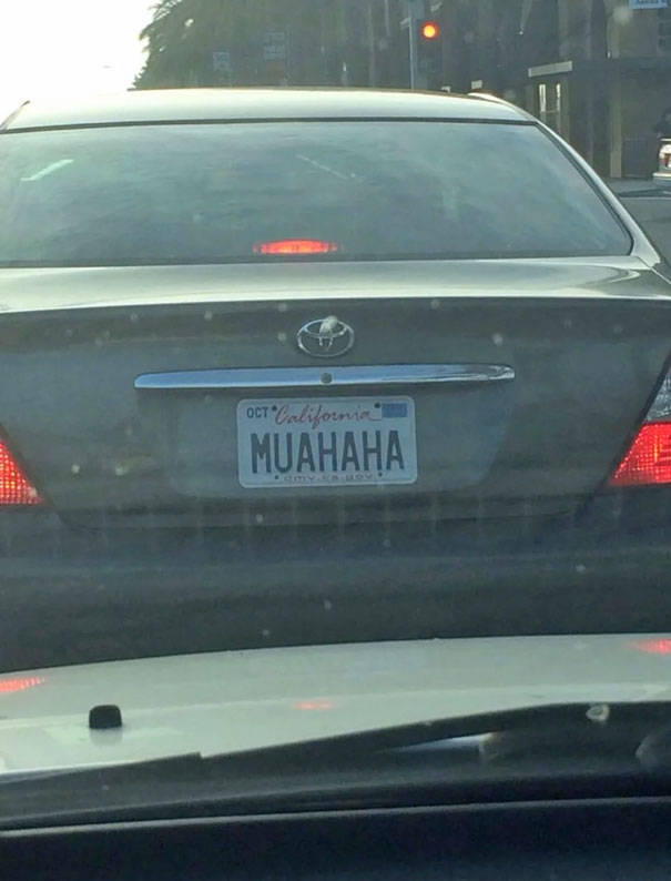 funny license plates - OctCalifornia Muahaha