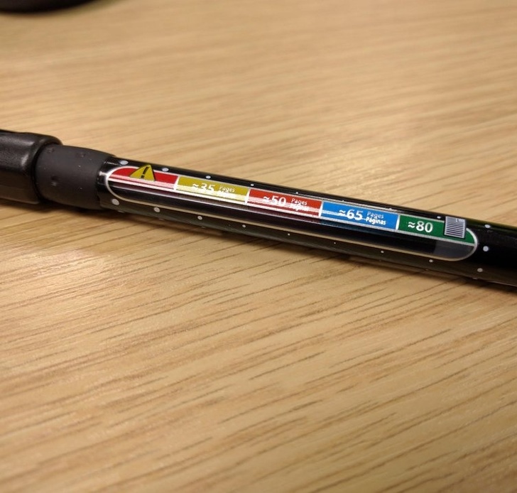 pen that tells you how many pages you have left - 6580