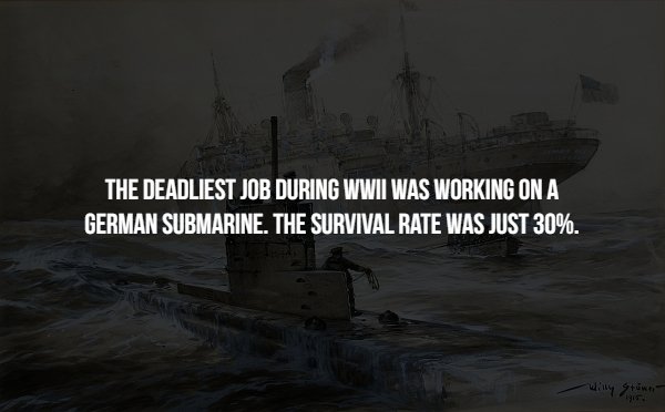 battlecruiser - The Deadliest Job During Wwii Was Working On A German Submarine. The Survival Rate Was Just 30%. Win Stut