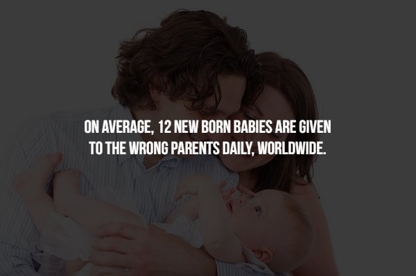 romance - On Average, 12 New Born Babies Are Given To The Wrong Parents Daily, Worldwide.