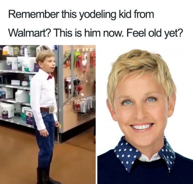 boy singing in walmart - Remember this yodeling kid from Walmart? This is him now. Feel old yet?
