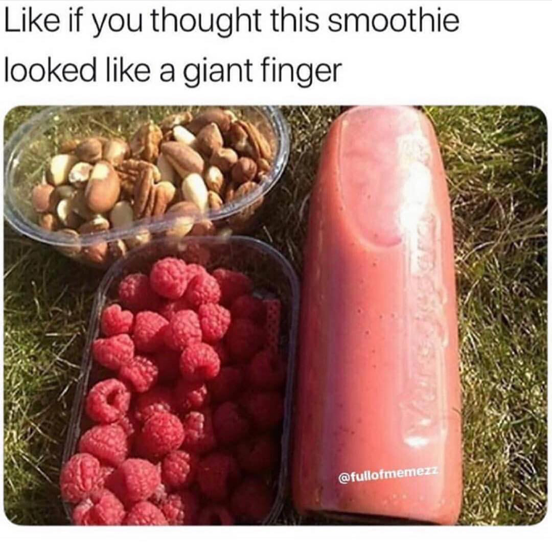 finger smoothie - if you thought this smoothie looked a giant finger