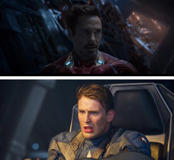 Avengers: Infinity War (2018) - The same score plays when Tony Stark is talking to Pepper Potts that also plays when Steve Rogers is talking to Captain America in Captain America: The First Avenger.