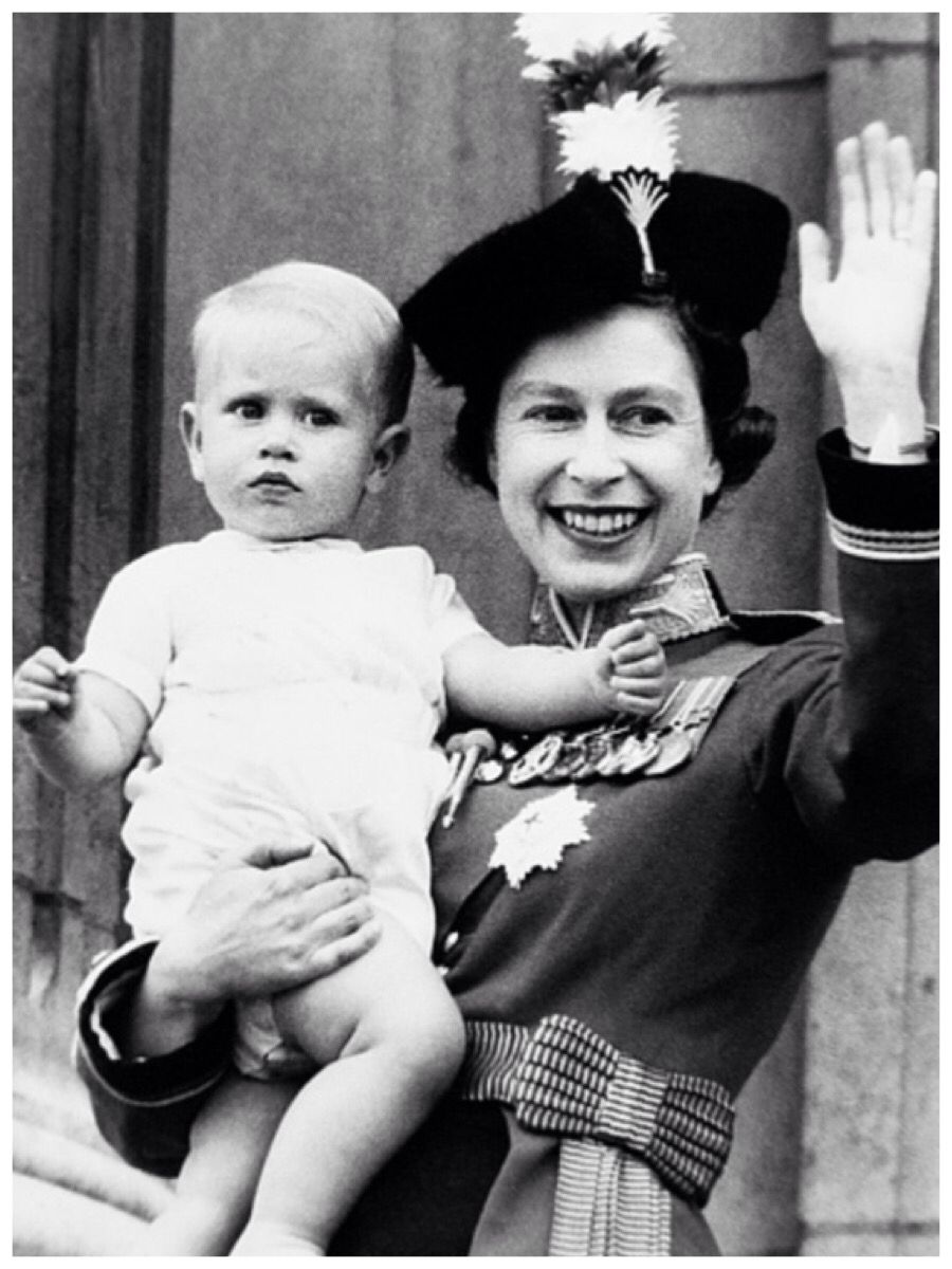 Prince Edward and Queen Elizabeth II.