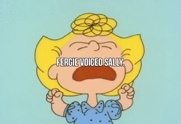 cartoon - Fergie Voiced Sally
