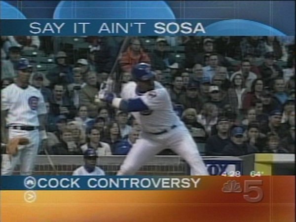 baseball player - Say It Ain'T Sosa Cock Controversy