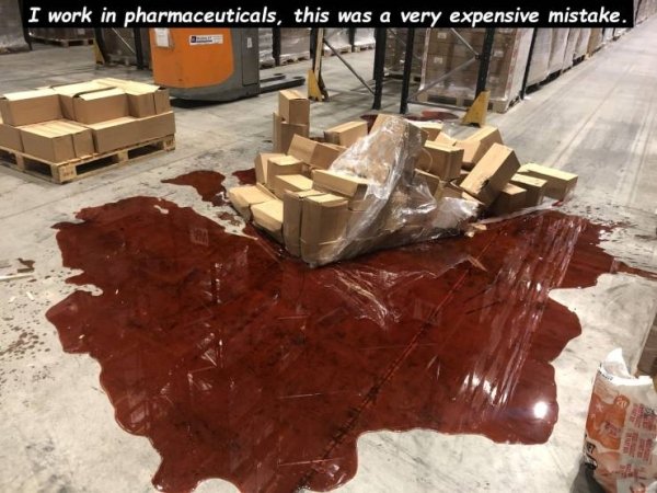 floor - I work in pharmaceuticals, this was a very expensive mistake.