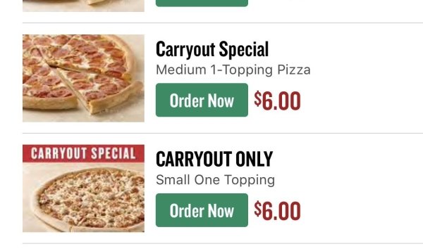 superfood - Carryout Special Medium 1Topping Pizza Order Now Carryout Special Carryout Only Small One Topping Order Now $6.00