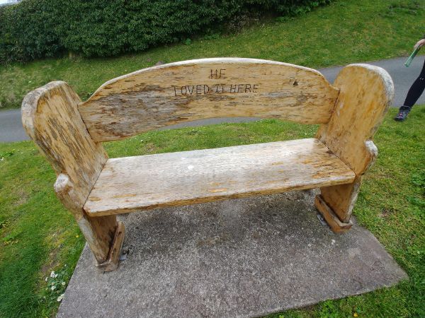 A sweet bench engraving.