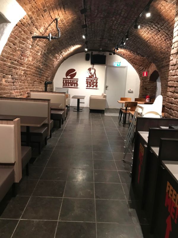 A burger king in a 250 year old cellar.