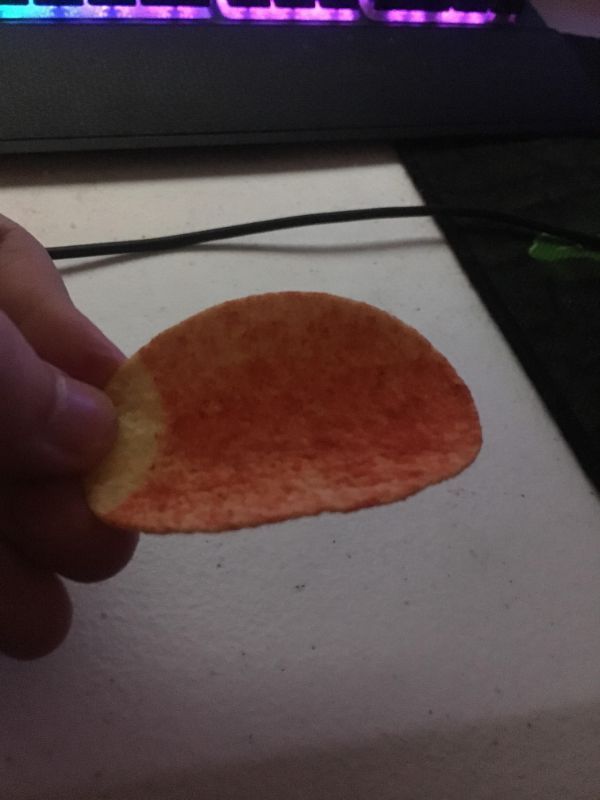 Chips that have a spot where you can hold onto them.