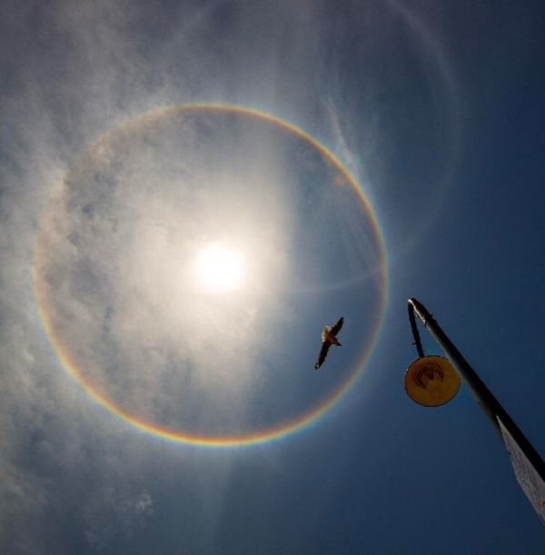 Circular rainbow.