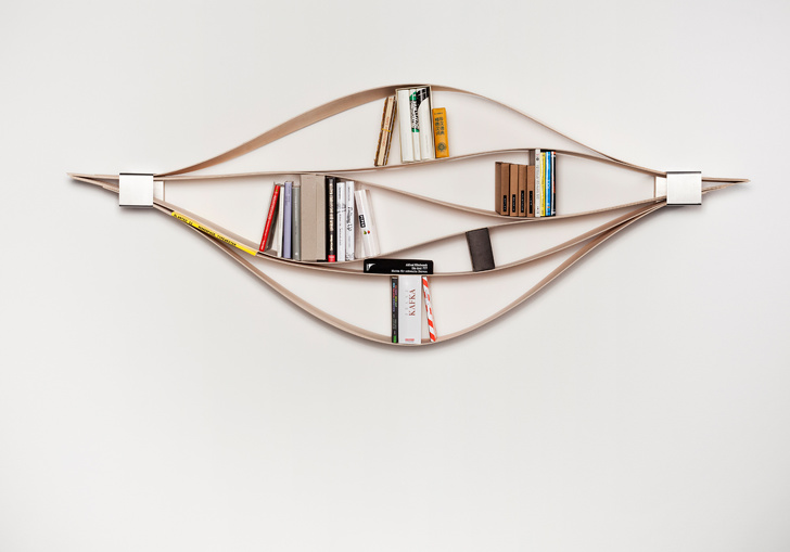 Flexible bookshelf.