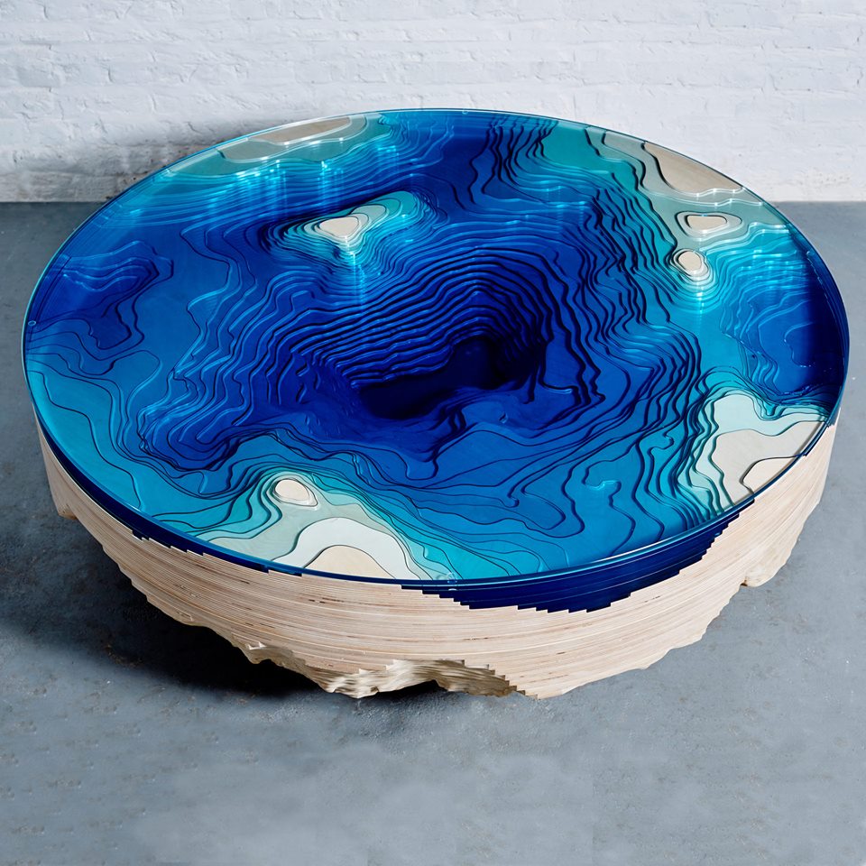 A topographic table.