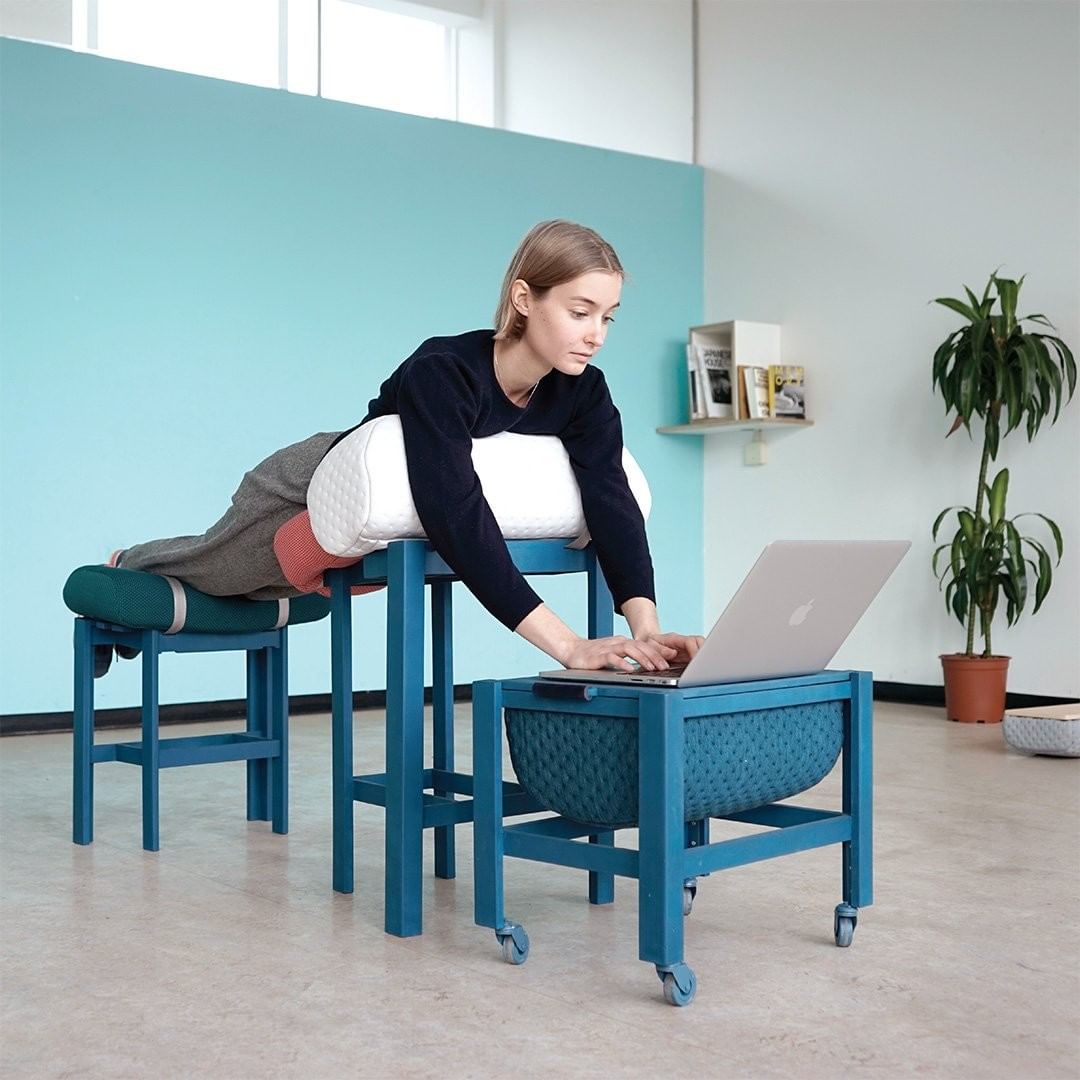 Office furniture allows you to lay down while working.